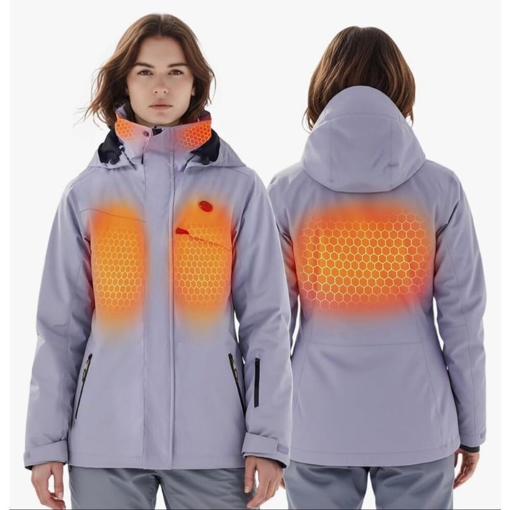 InoKraft Heated Jacket for Women with Rechargeable Battery Pack, Small